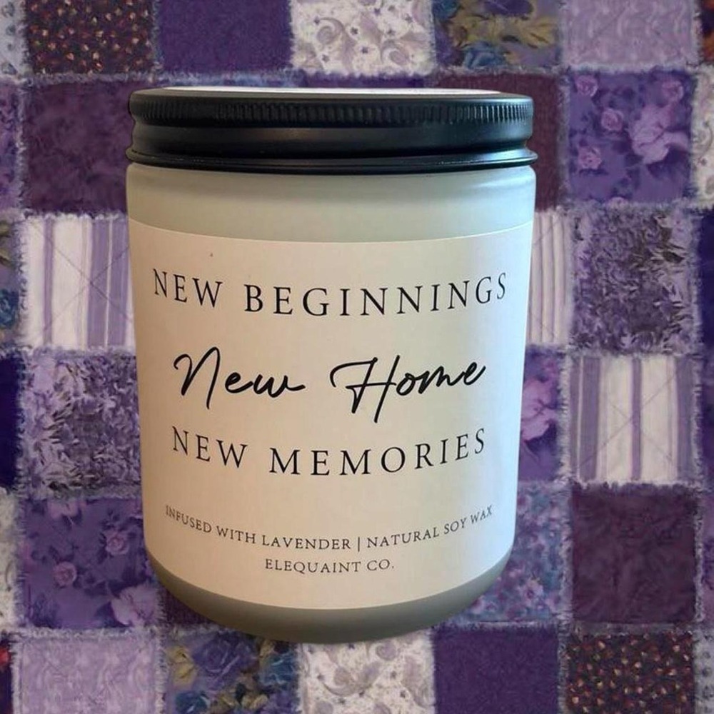 New‎ Beginnings New Home New Memories candle Brand new. Infused with lavender